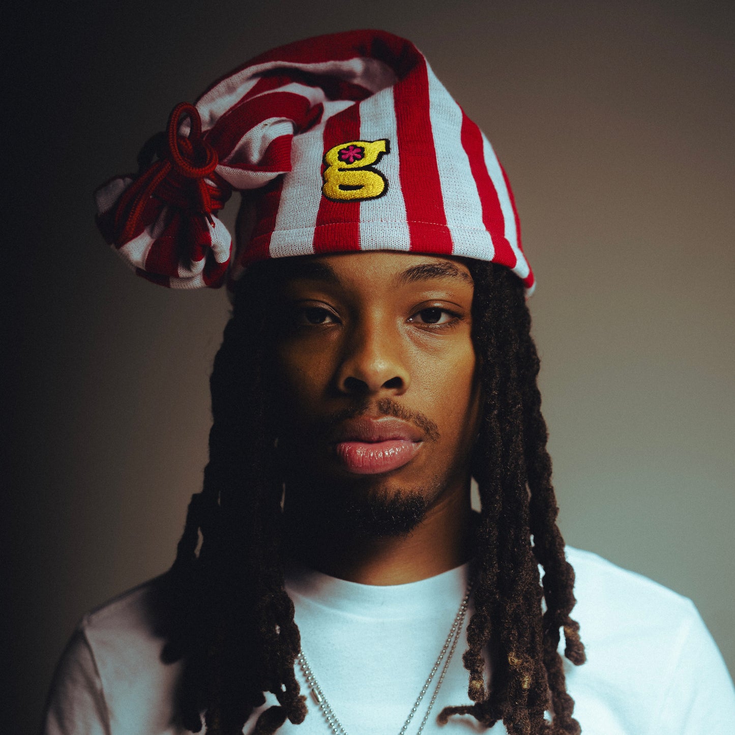 candy cane pinstripe beanie