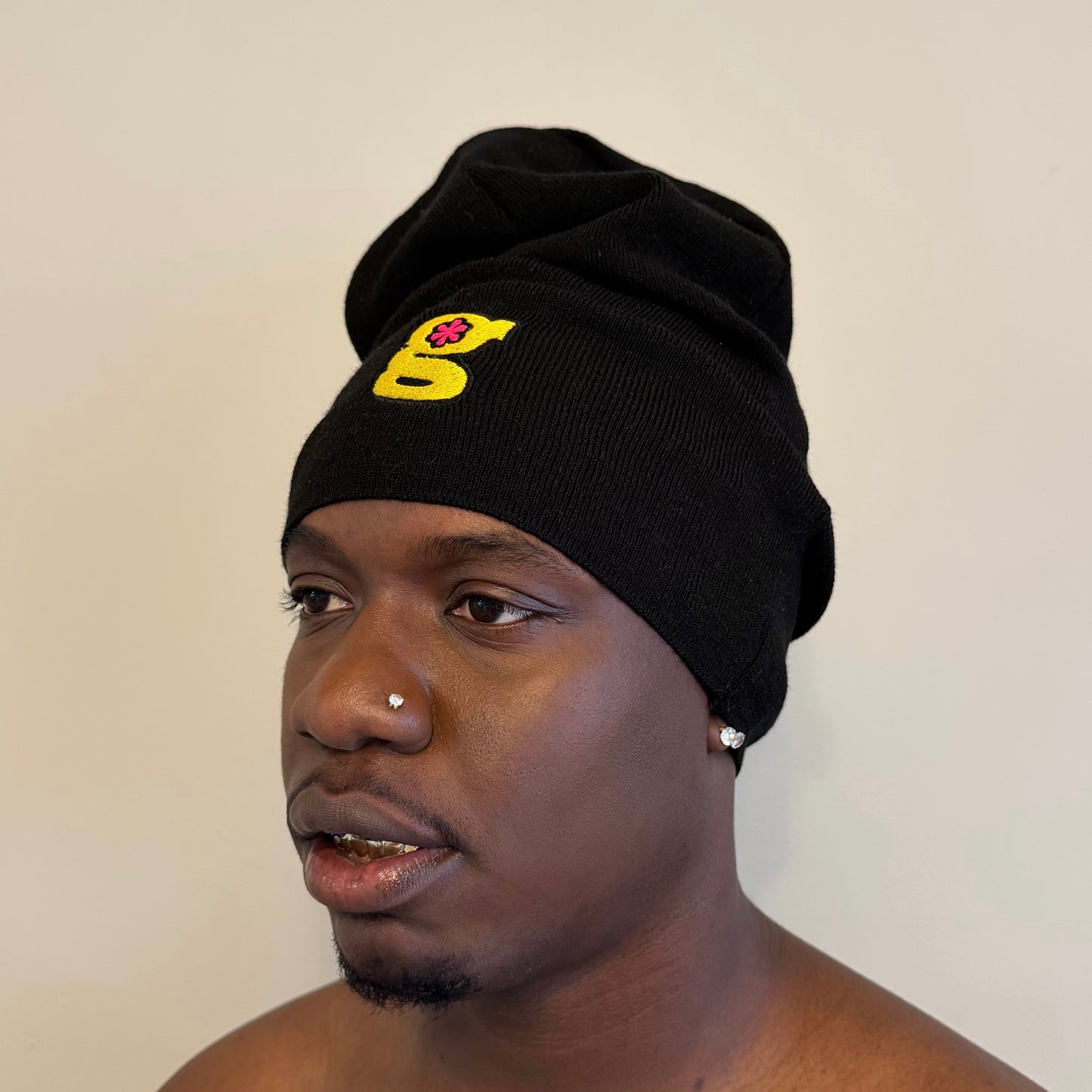 slouchy beanie (black)