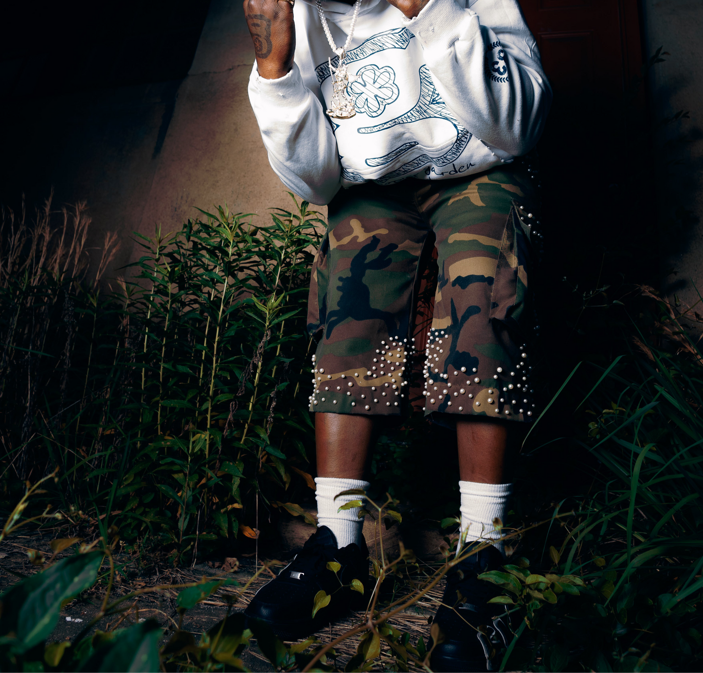 mother of pearl shorts