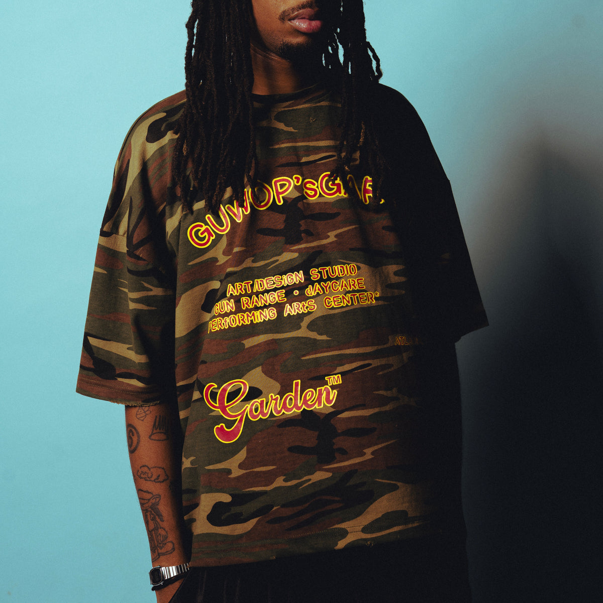 camouflage garden tee