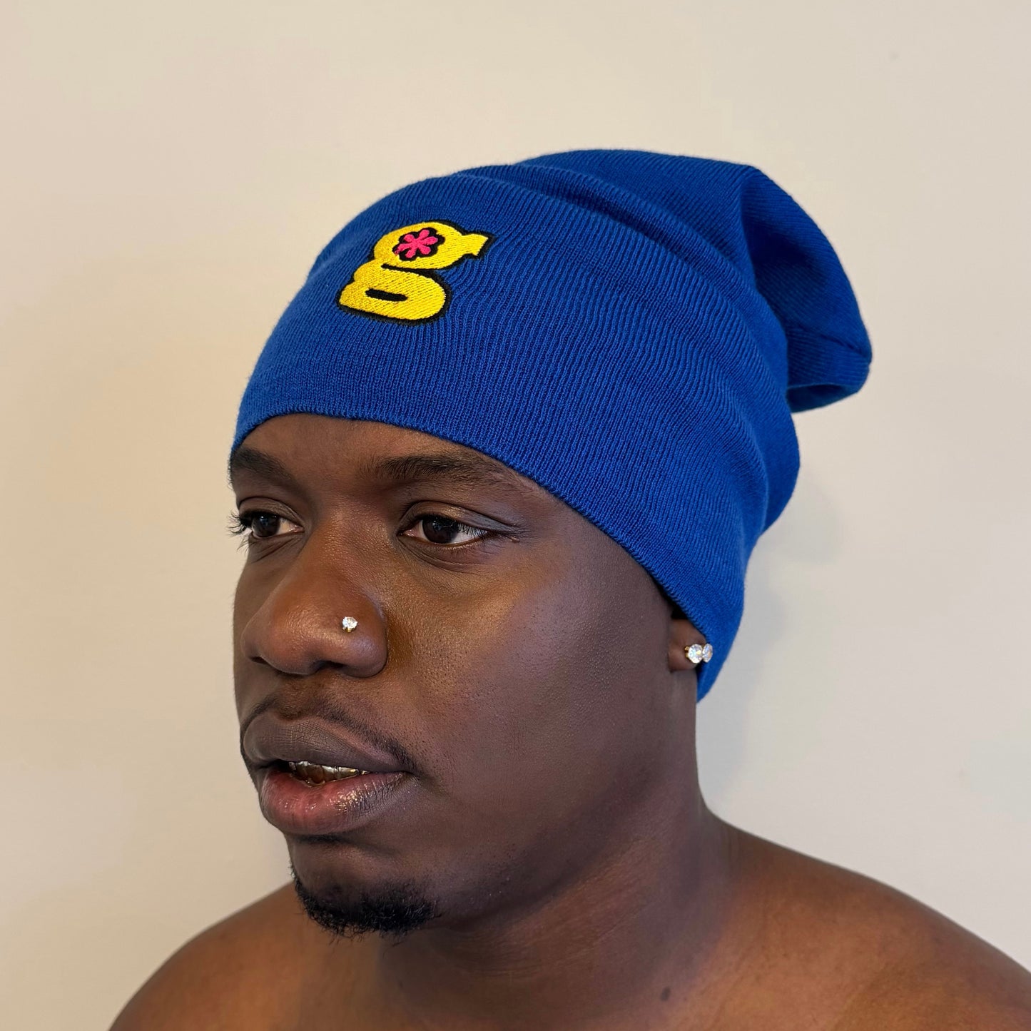 slouchy beanie (blue)