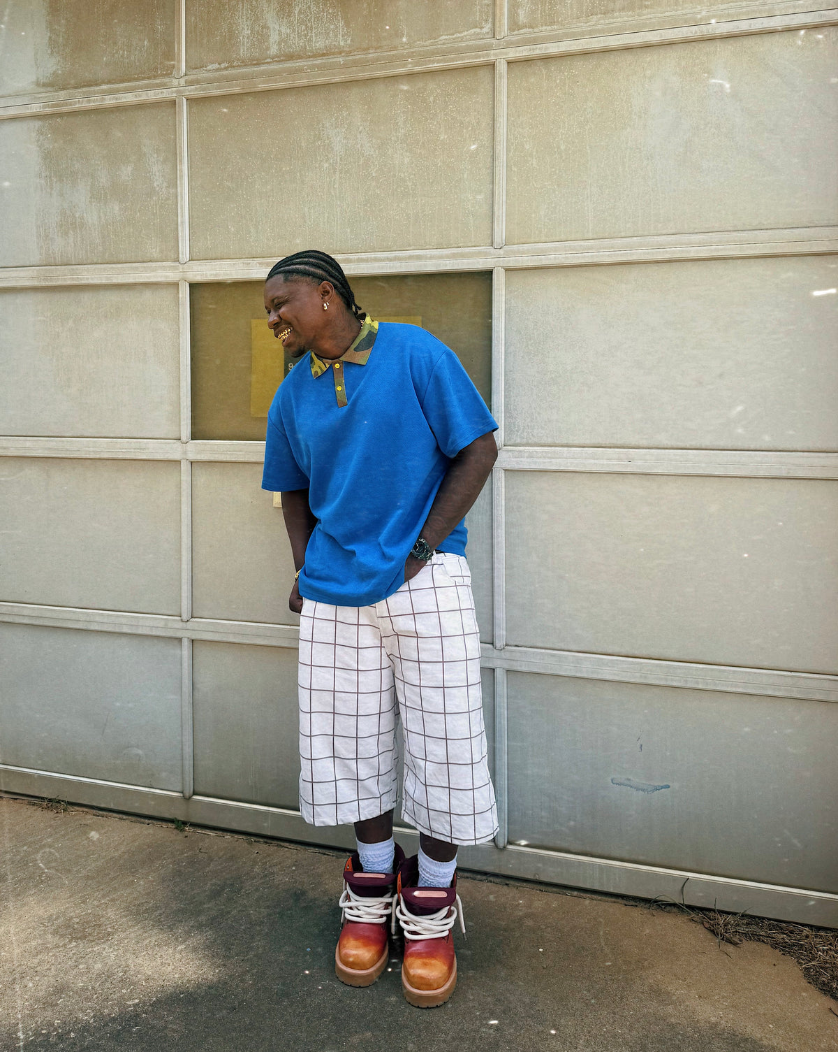 graph paper shorts