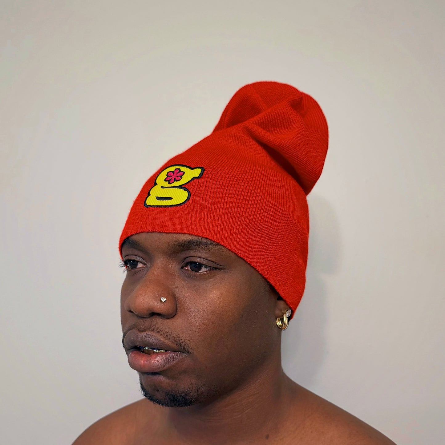tomato slouch beanie