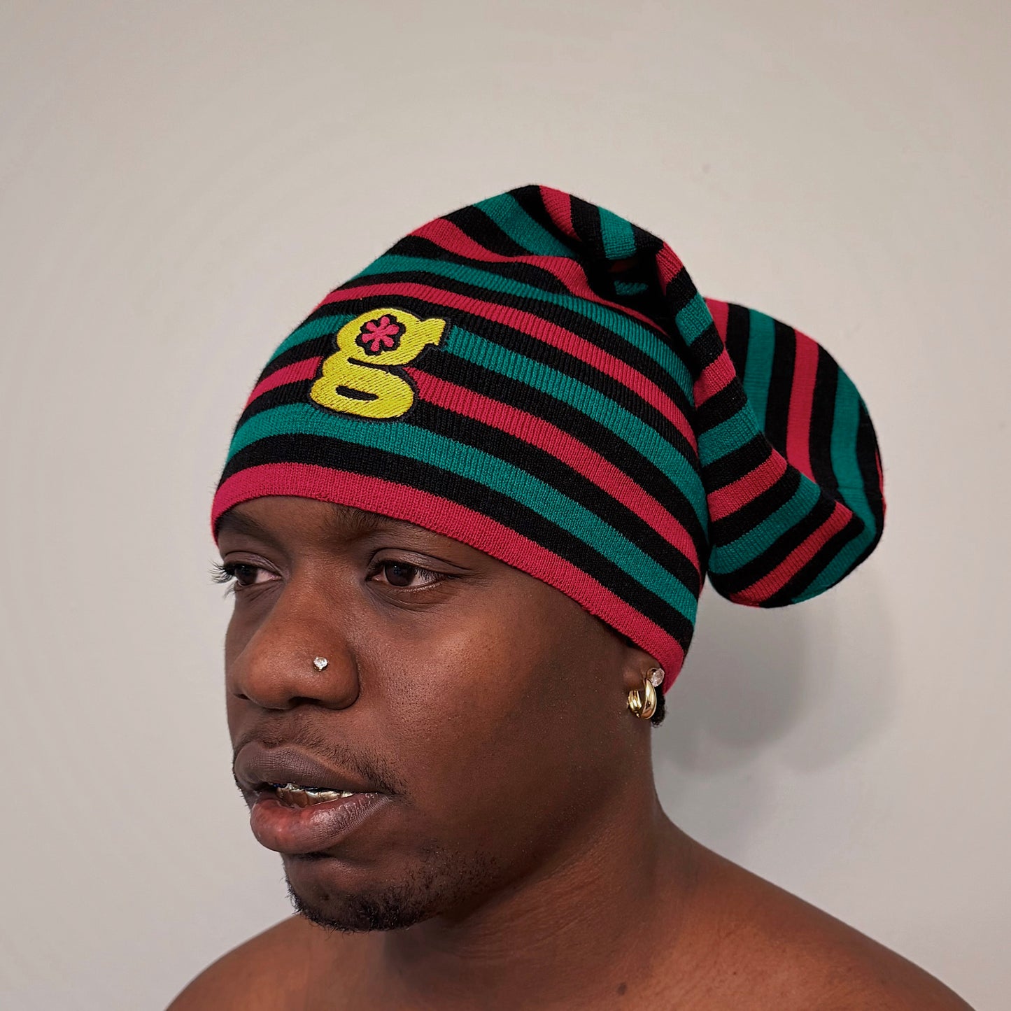 slouchy beanie (watermelon)