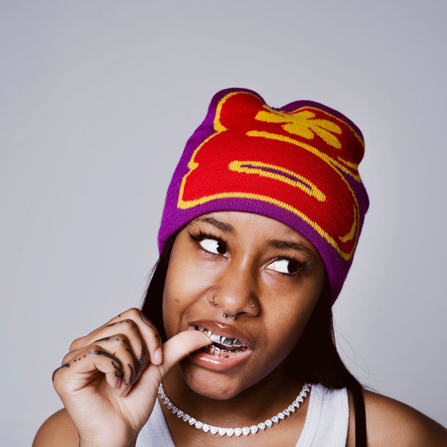g-flower beanie (sunset)