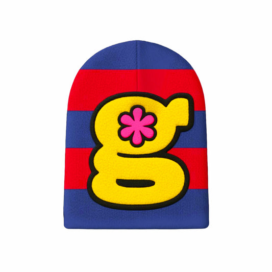 big american flower beanie