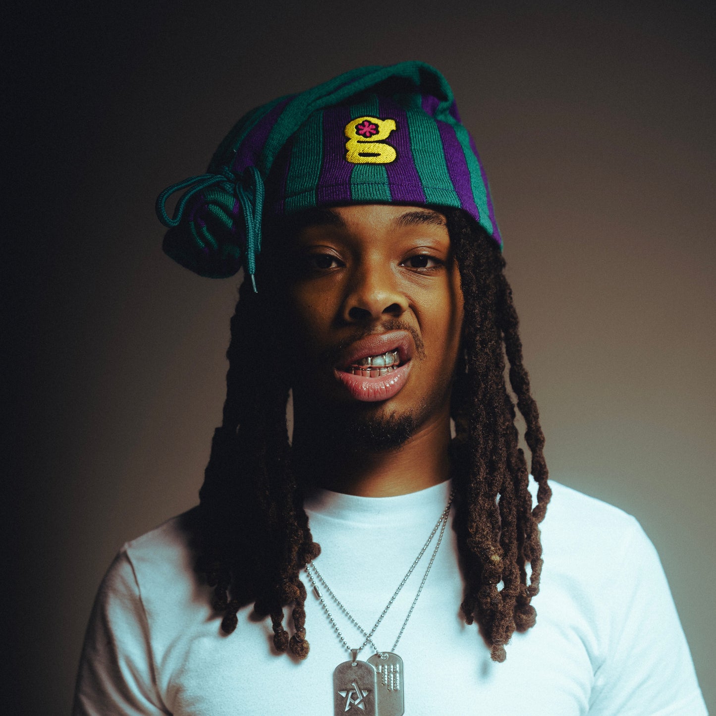 hornets pinstripe beanie