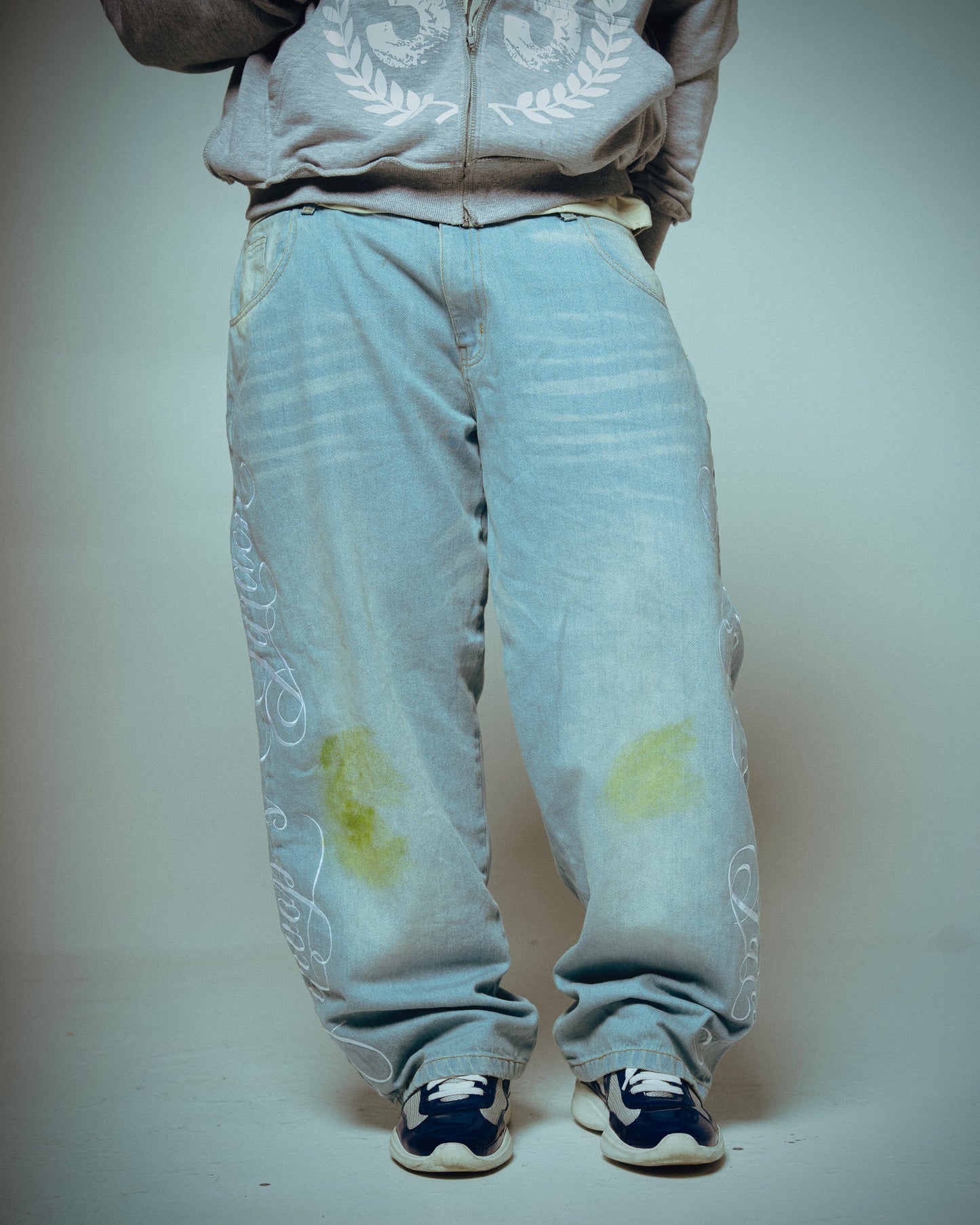 grass stain denim