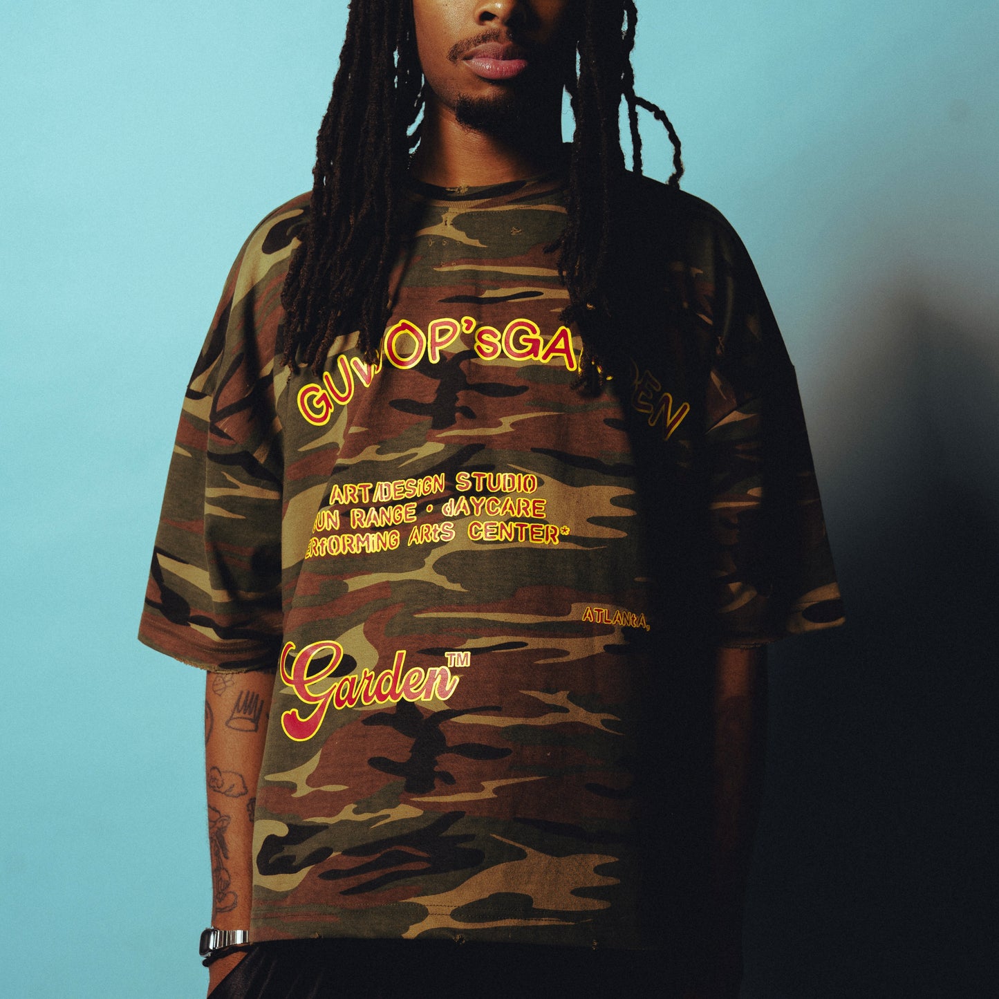 camouflage garden tee