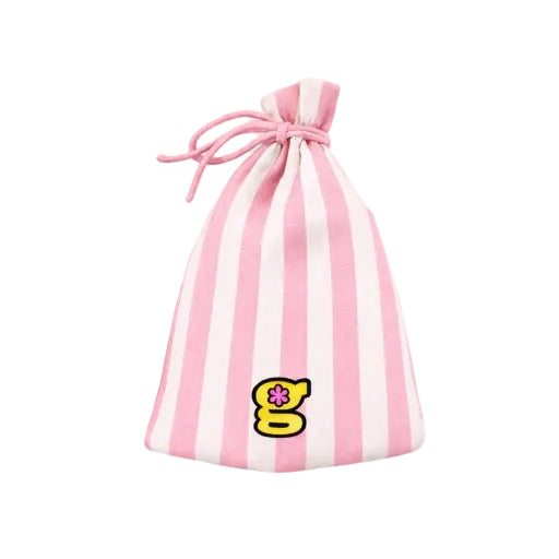 pink pinstripe beanie