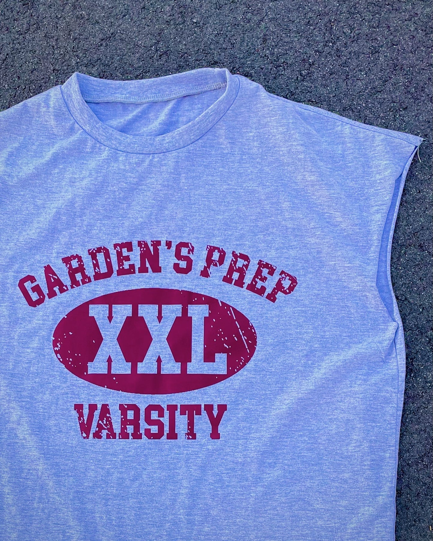 varsity sleeveless shirt