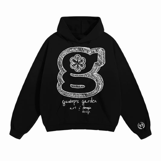 art & design hoodie (black)