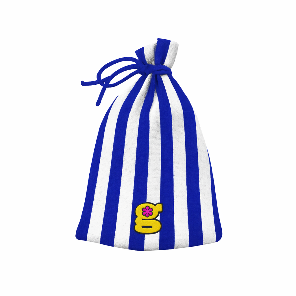 blue pinstripe beanie