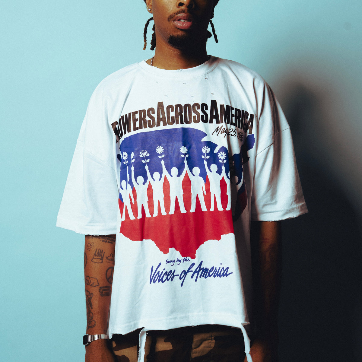 flowers across america tee