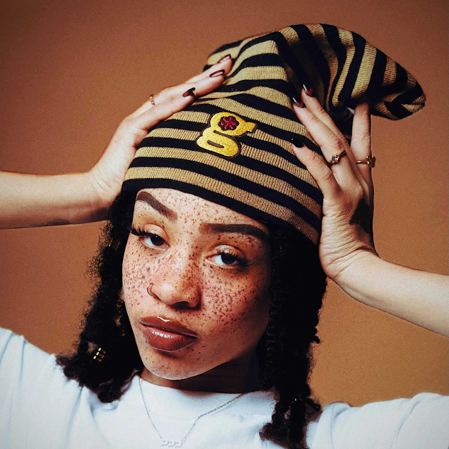 slouchy beanie (saints)