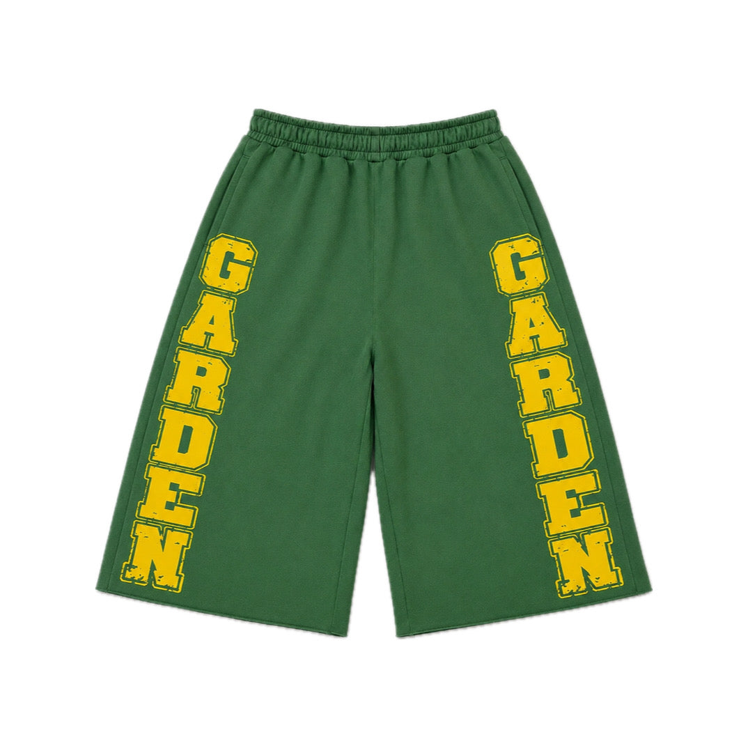 garden sweat shorts (green)