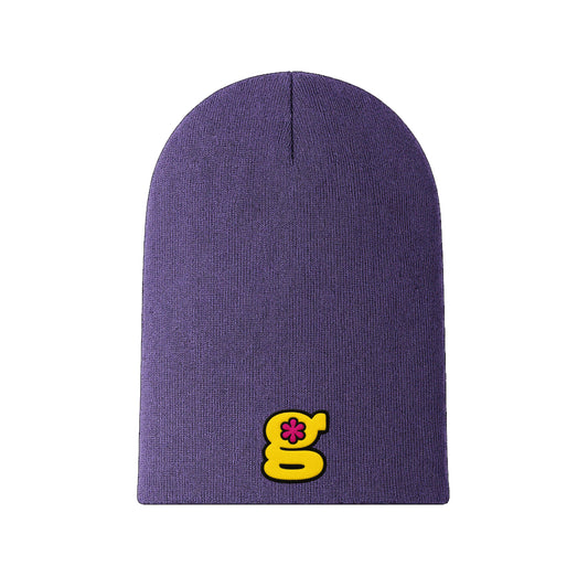 slouchy beanie (purple)