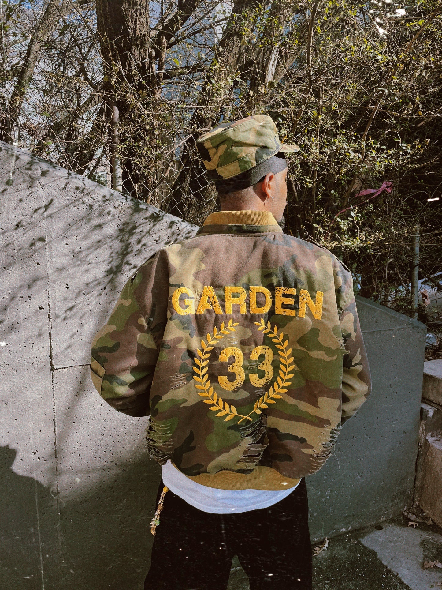 camoflower army hat