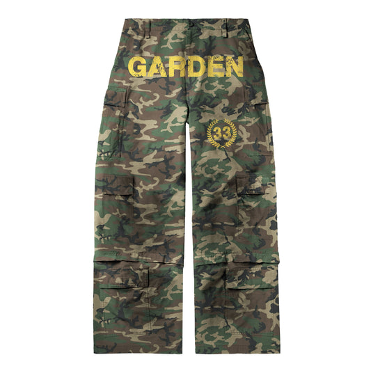 camoflower cargo pants