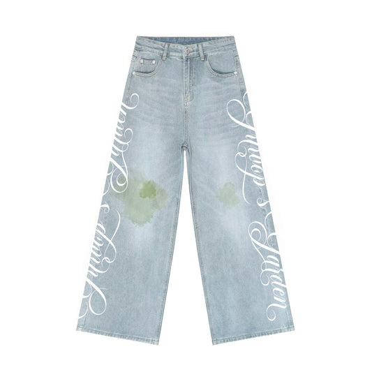 grass stain denim